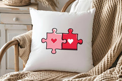 Heart Puzzle Valentine Clipart Bundle - CraftNest - Digital Crafting and Art