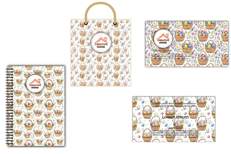 Easter Egg Basket Clipart Bundle 5 - CraftNest - Digital Crafting and Art