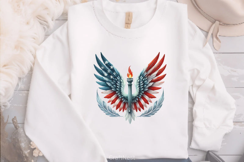 American Wings 4th of July Clipart Bundle - CraftNest - Digital Crafting and Art