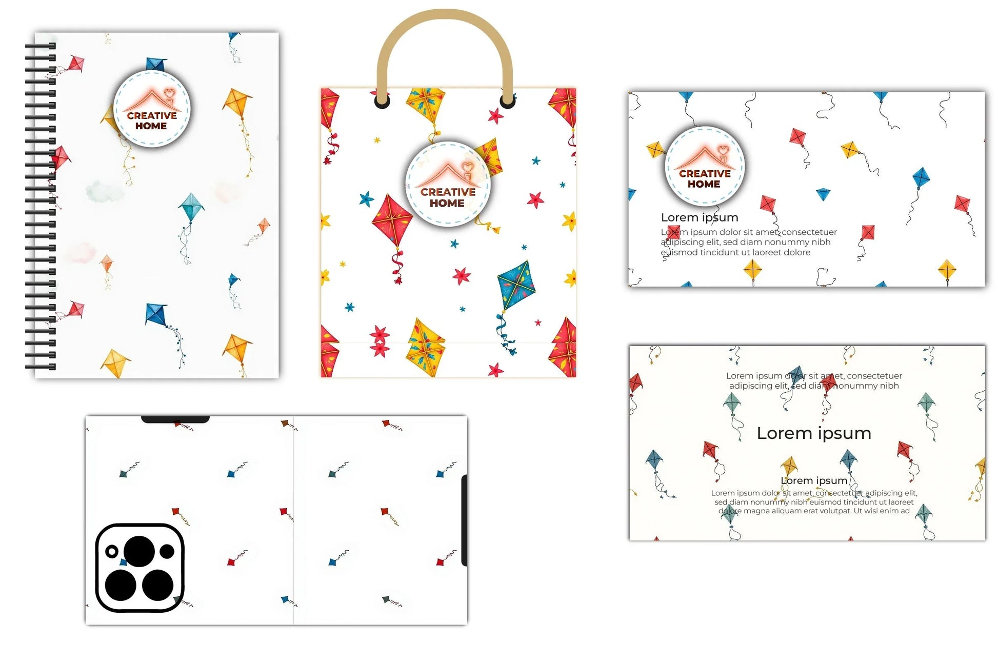 Colorful Kite Pattern Clipart Bundle - CraftNest - Digital Crafting and Art