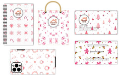 Minimalist Pink Christmas Clipart Bundle - CraftNest - Digital Crafting and Art