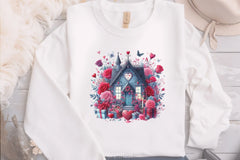 Valentine Gothic Houses Clipart Bundle - CraftNest - Digital Crafting and Art