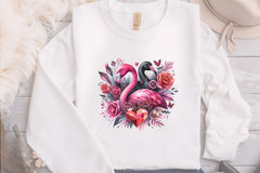 Valentine Flamingo Clipart Bundle - CraftNest - Digital Crafting and Art