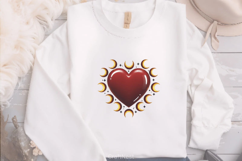 Gothic Heart Clipart Bundle - CraftNest - Digital Crafting and Art