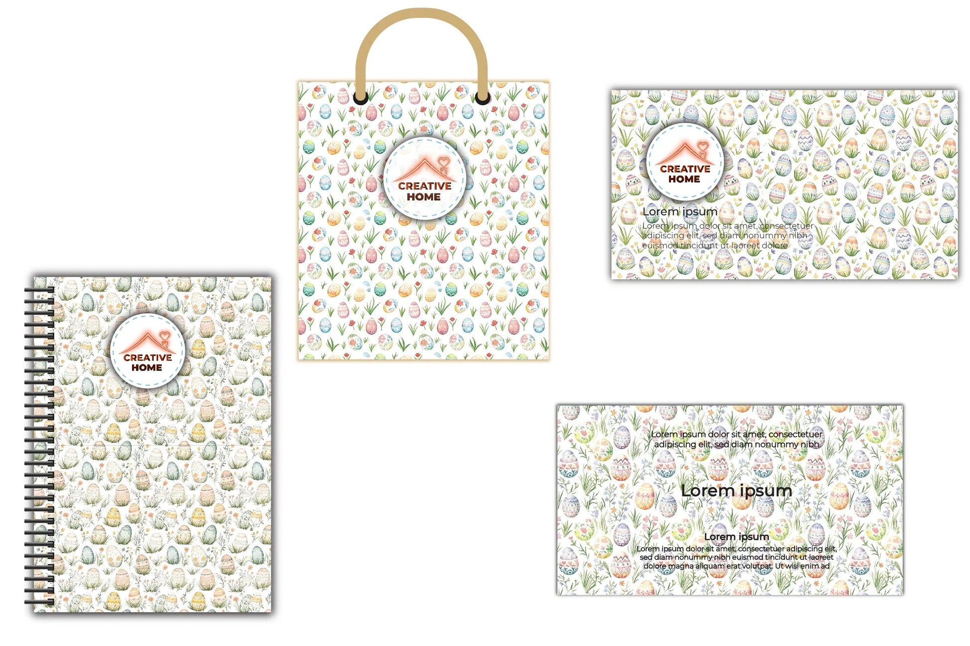 Easter Bunnies & Eggs Clipart Bundle 1 - CraftNest - Digital Crafting and Art