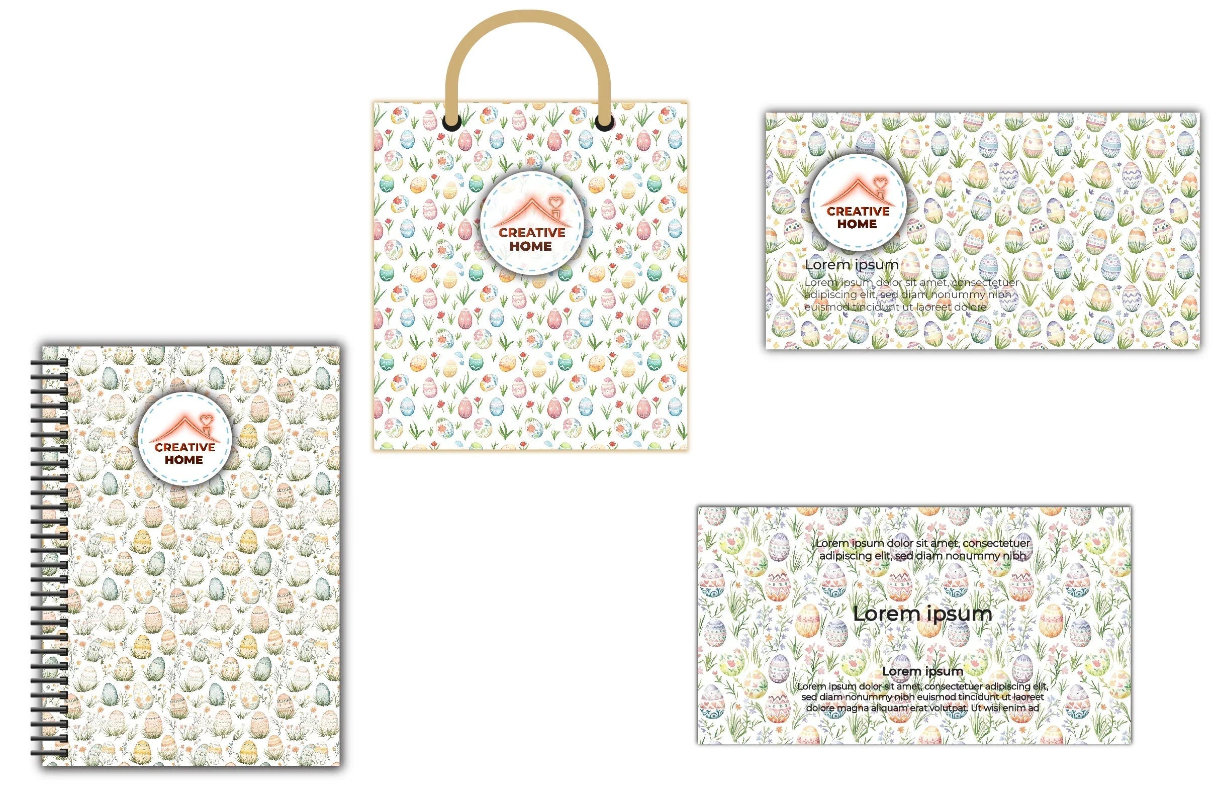 Easter Bunnies & Eggs Clipart Bundle 1 - CraftNest - Digital Crafting and Art