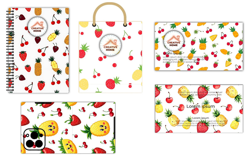 Fruit Fiesta Pattern Clipart Bundle - CraftNest - Digital Crafting and Art
