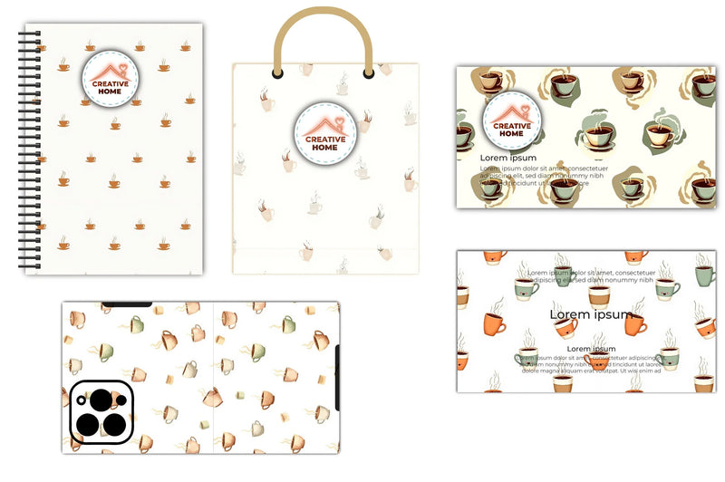 Coffee Cup Swirls Clipart Bundle - CraftNest - Digital Crafting and Art