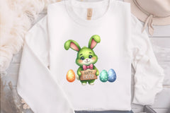Easter Bunny Green Sign Clipart Bundle - CraftNest - Digital Crafting and Art