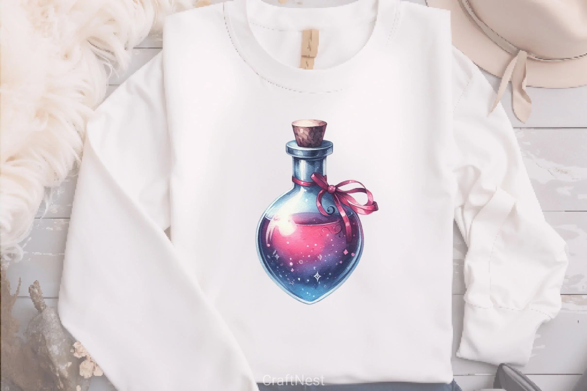 Valentine Gothic Love Potion Clipart Bundle - CraftNest - Digital Crafting and Art