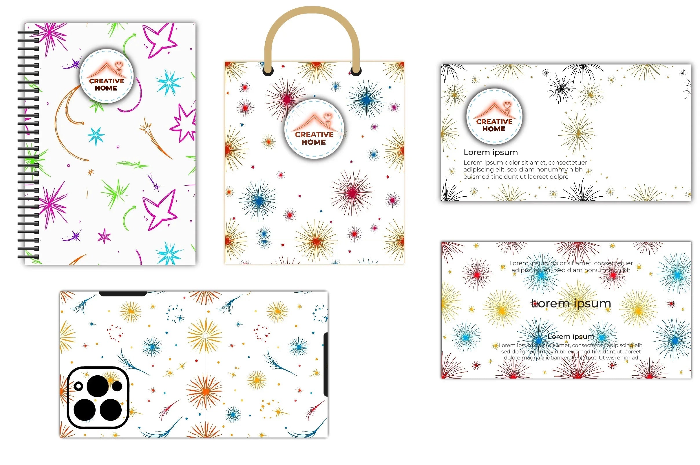 Fireworks & Sparklers Clipart Bundle - CraftNest - Digital Crafting and Art