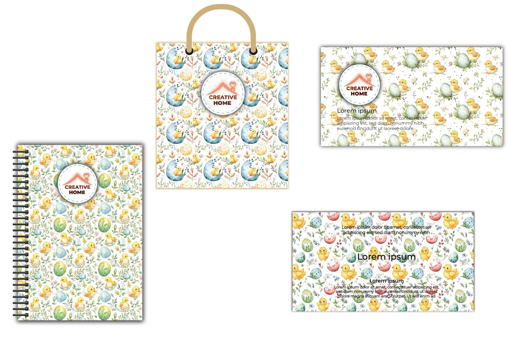 Easter Chicks Eggs Flowers Clipart Bundle - CraftNest - Digital Crafting and Art