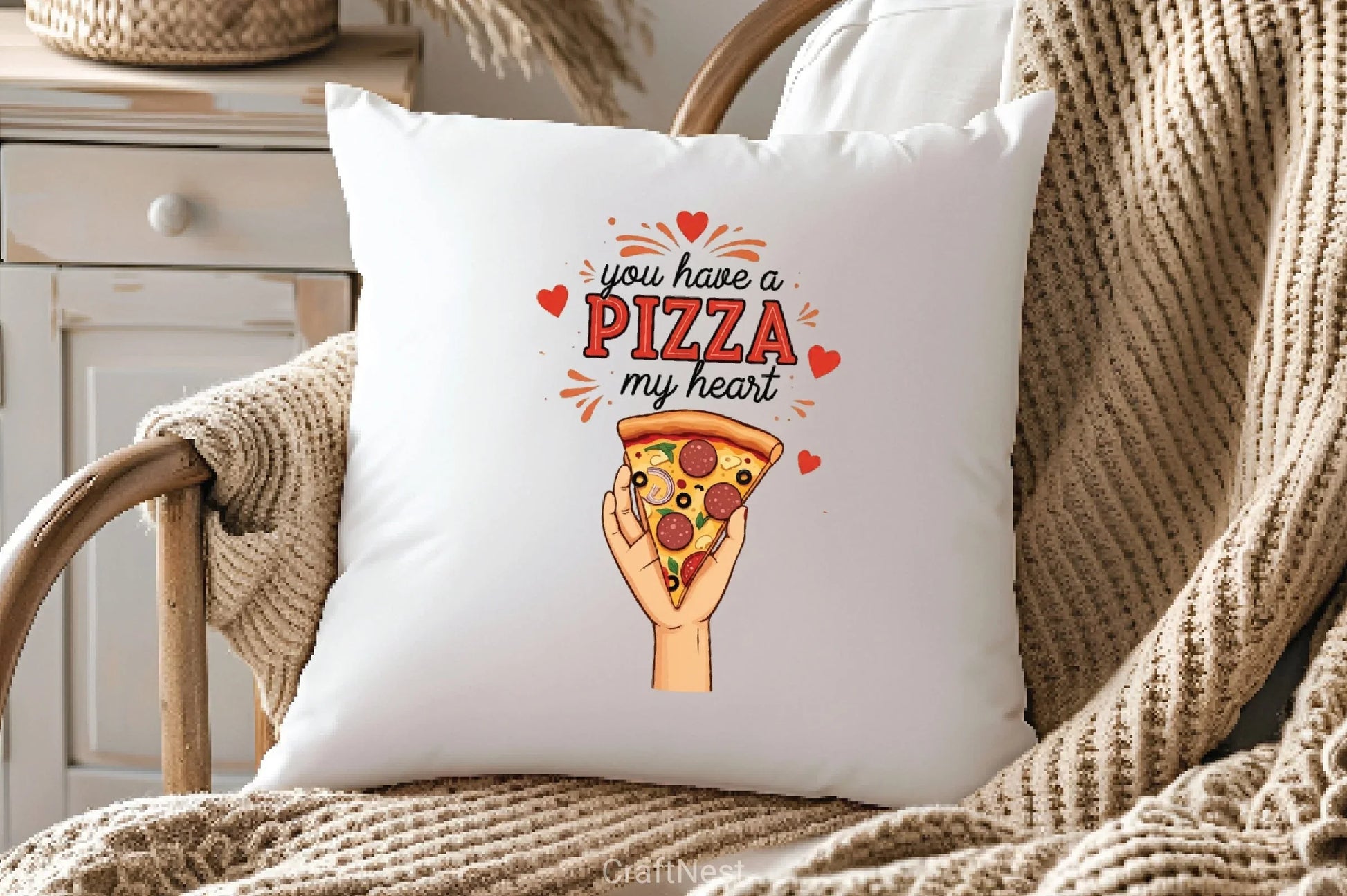 Pizza My Heart Valentine's Clipart Bundle - CraftNest - Digital Crafting and Art
