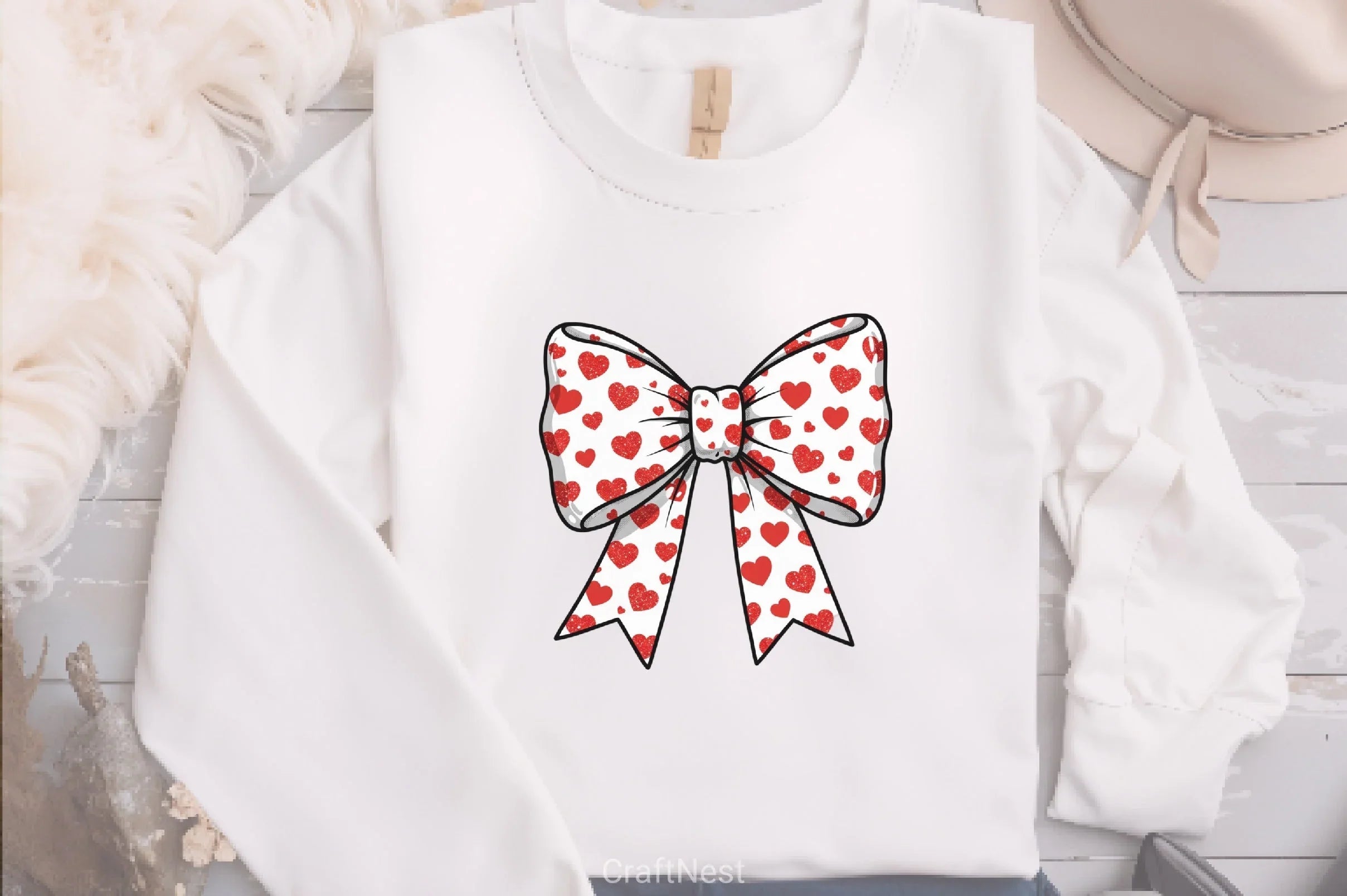 Whimsical Heart Bow Clipart Bundle - CraftNest - Digital Crafting and Art