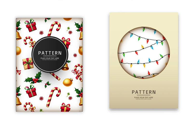 Glittery Christmas Pattern Clipart Bundle - CraftNest - Digital Crafting and Art