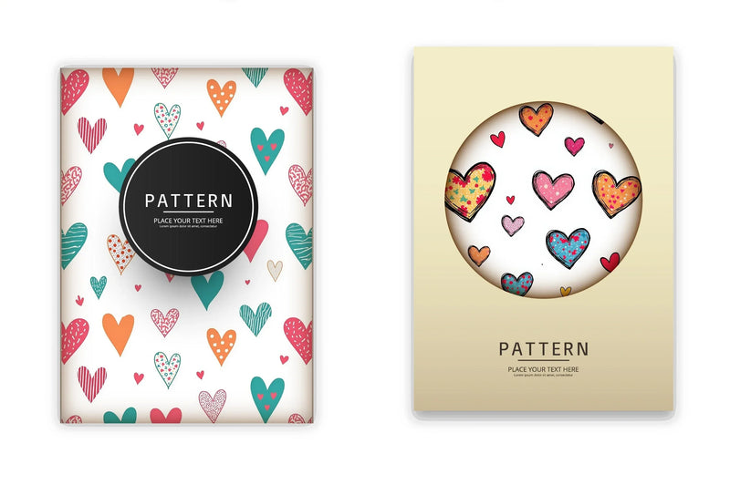 Colorful Patterned Hearts Clipart Bundle - CraftNest - Digital Crafting and Art