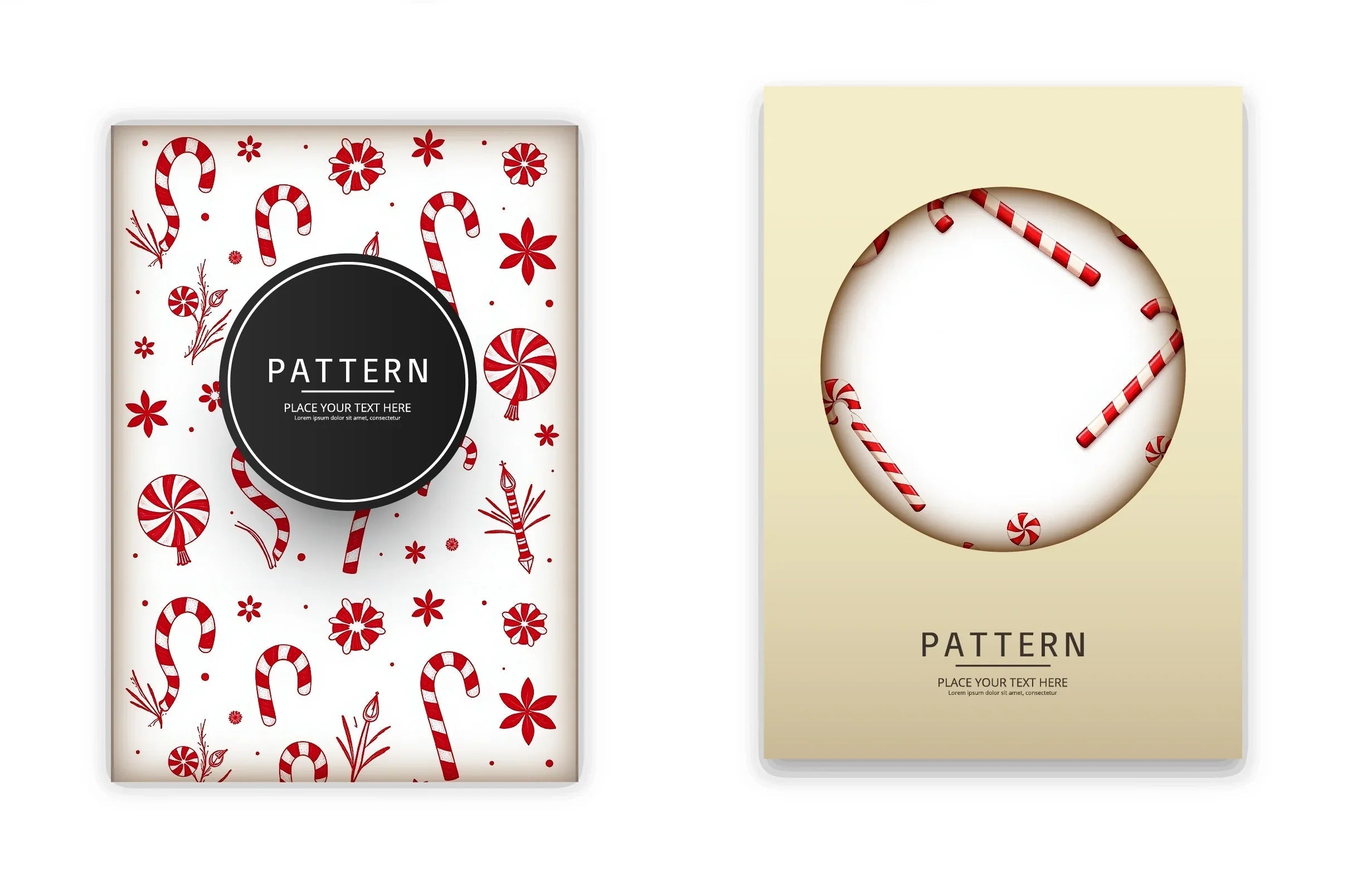 Festive Candy Cane Clipart Bundle - CraftNest - Digital Crafting and Art