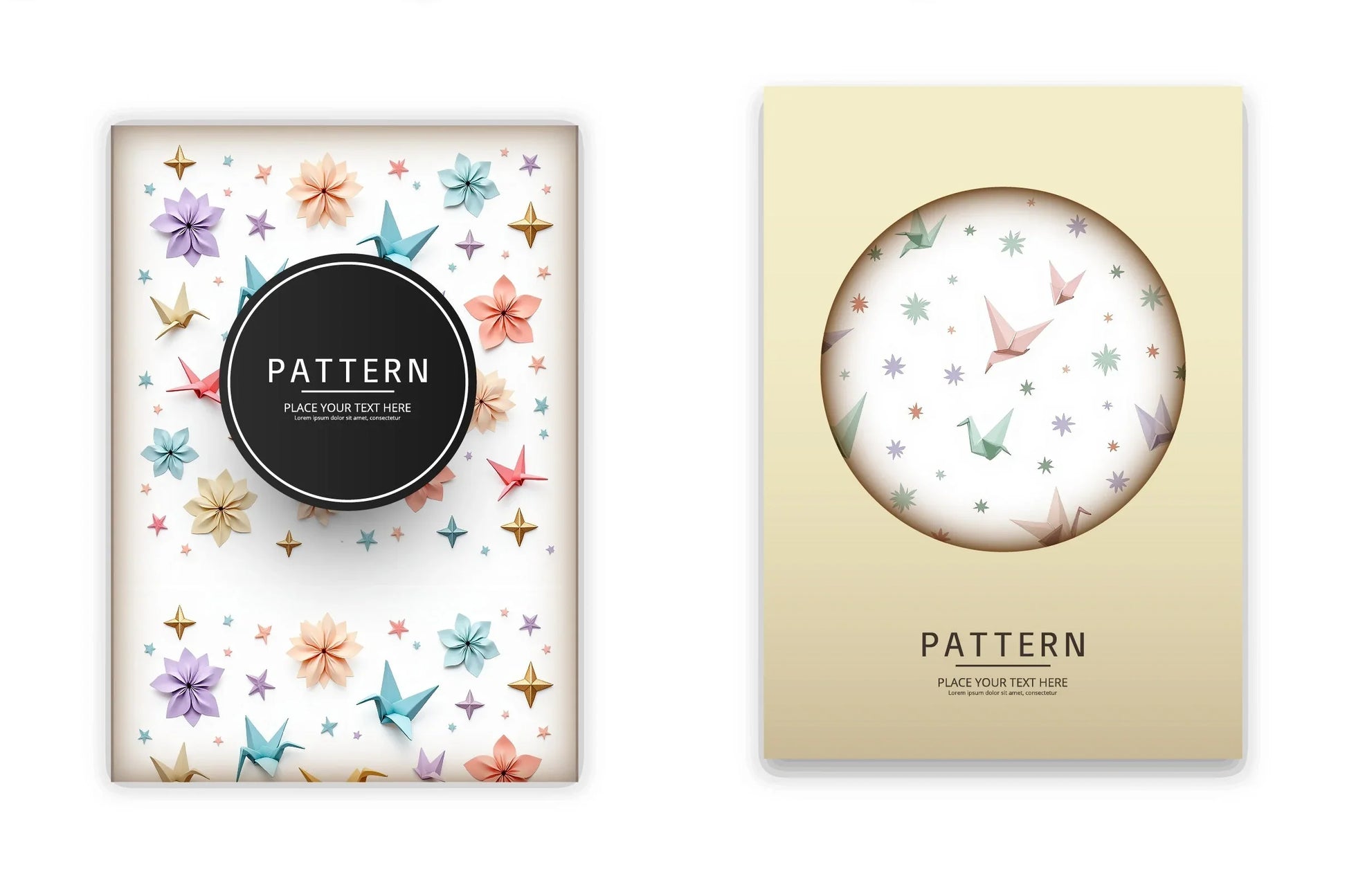 Geometric Cranes & Stars Clipart Bundle - CraftNest - Digital Crafting and Art