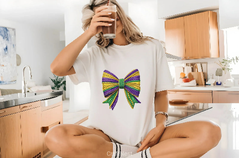 Mardi Gras Coquette Bow Clipart Bundle 6 - CraftNest - Digital Crafting and Art