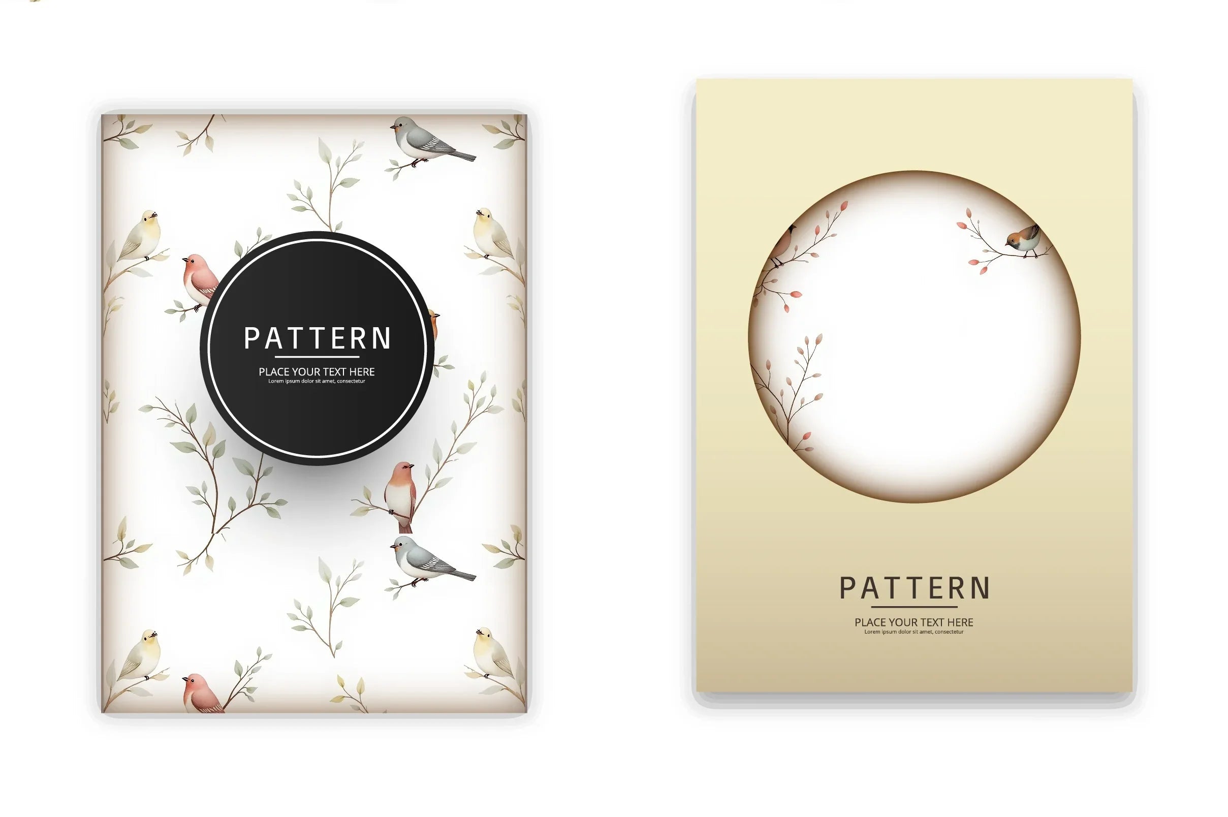 Delicate Bird Pattern Clipart Bundle - CraftNest - Digital Crafting and Art
