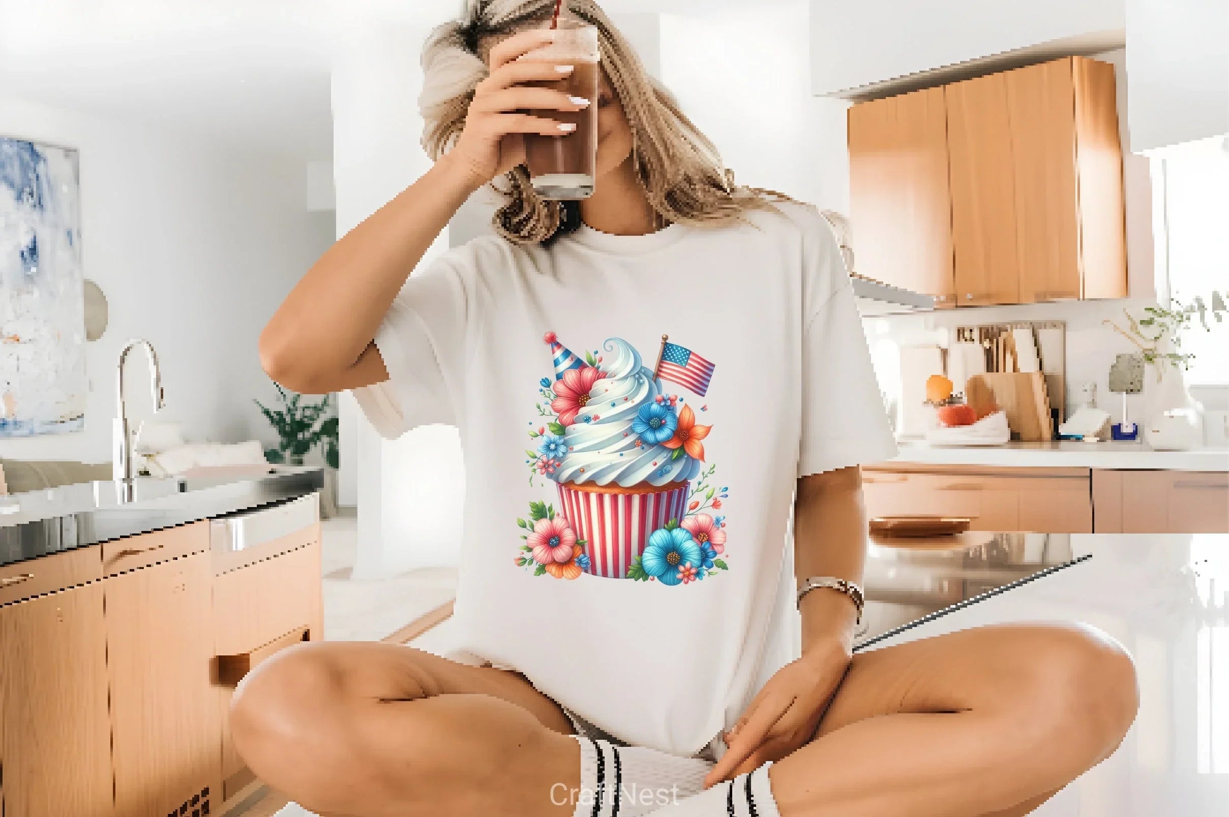 4th of July Cupcake Clipart Bundle - CraftNest - Digital Crafting and Art