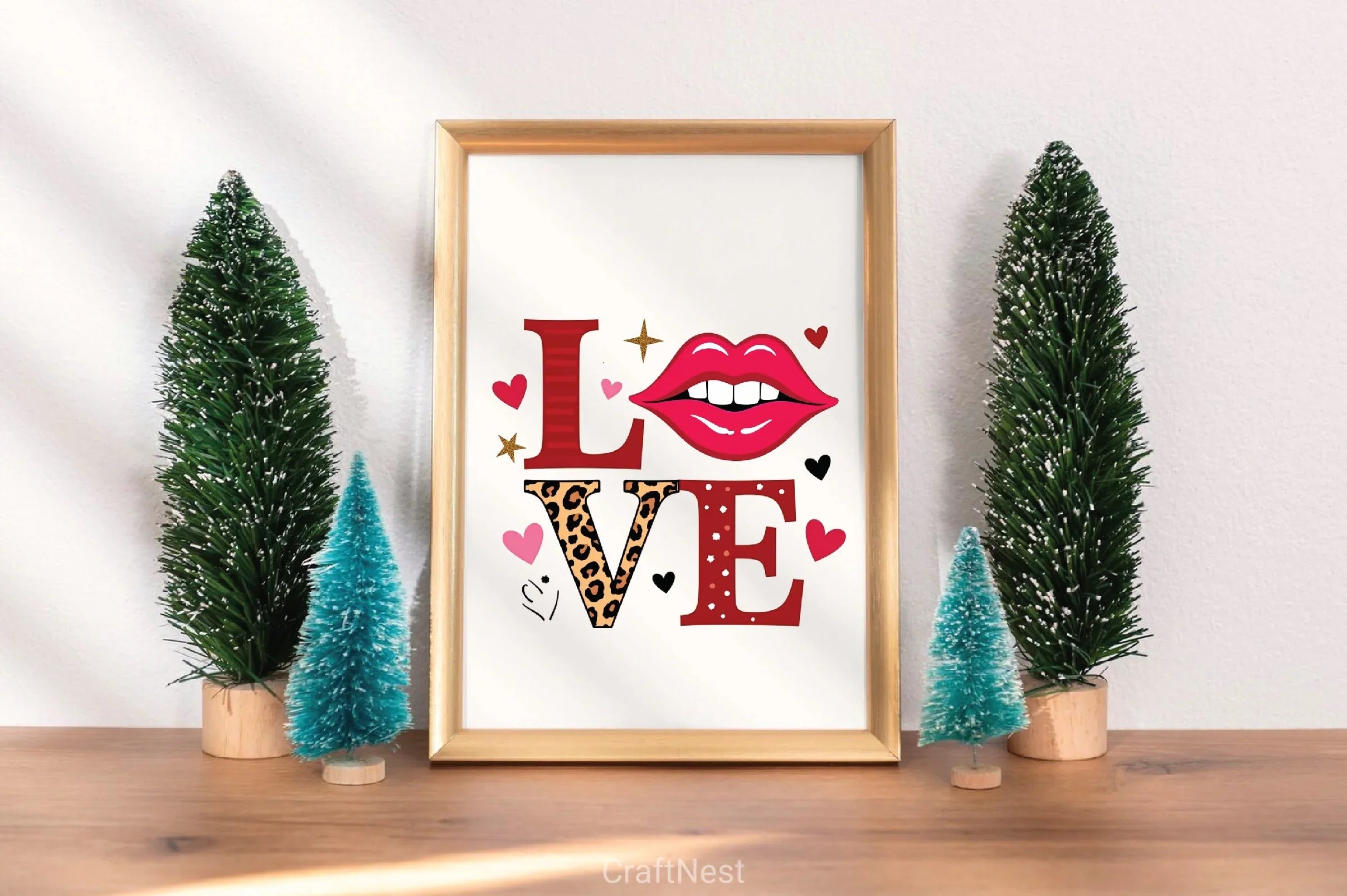 Western Love Lips Clipart Bundle - CraftNest - Digital Crafting and Art