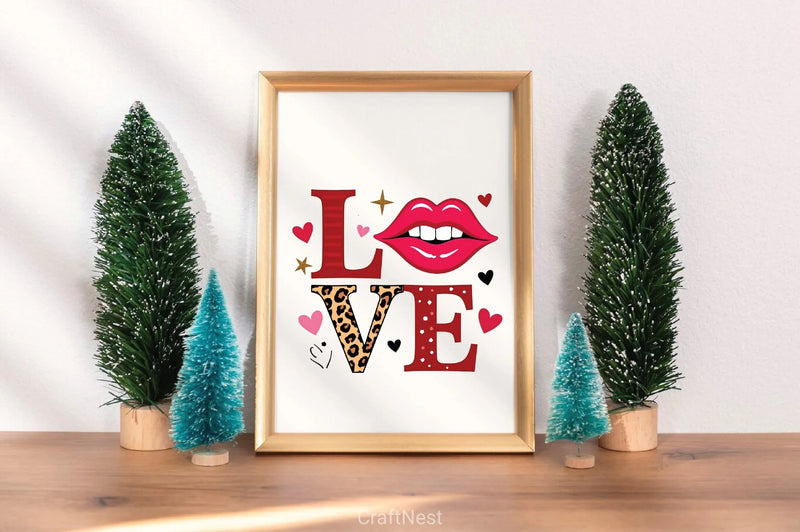 Western Love Lips Clipart Bundle - CraftNest - Digital Crafting and Art