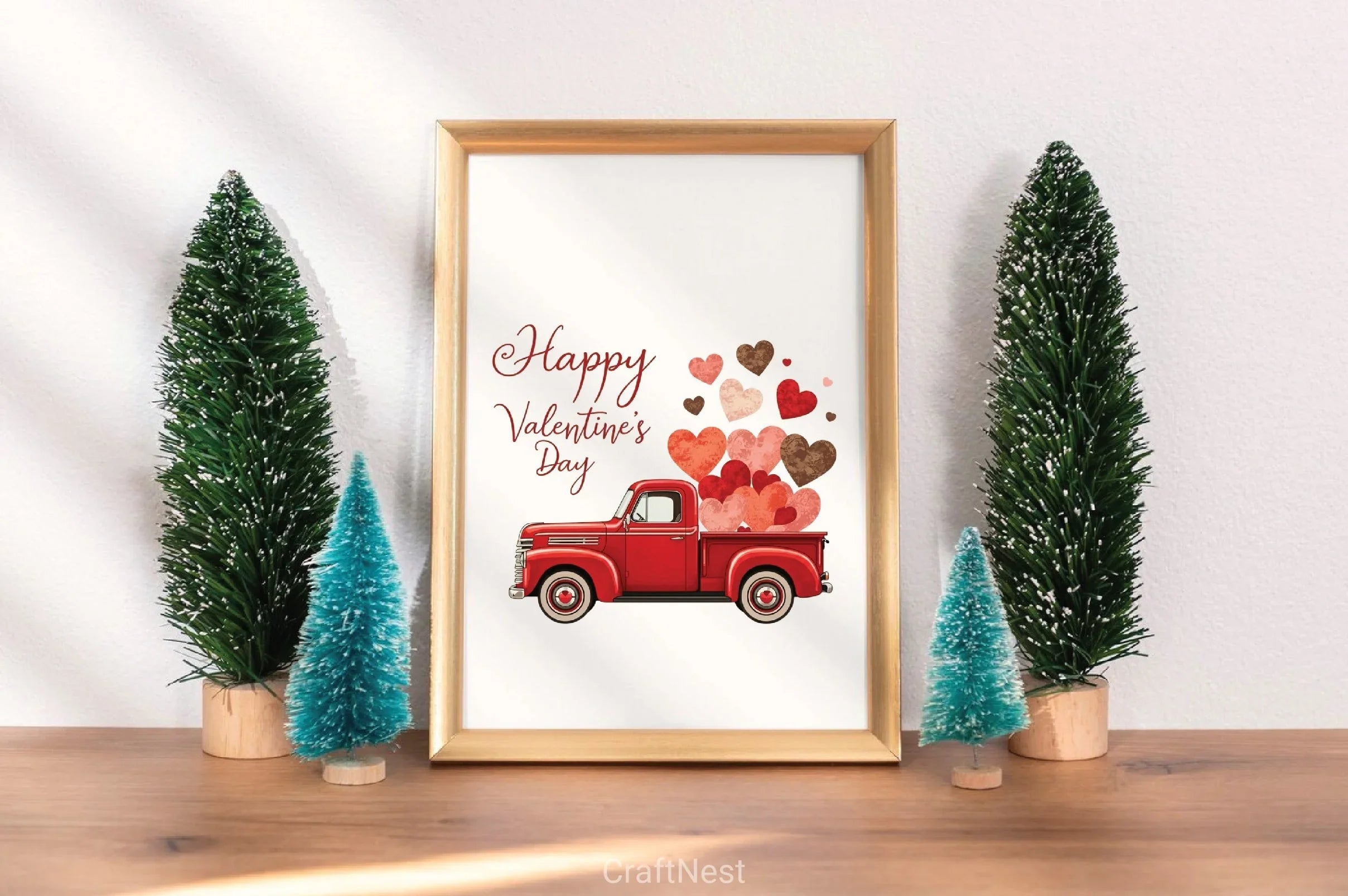 Valentine's Day Truck Hearts Clipart Bundle - CraftNest - Digital Crafting and Art