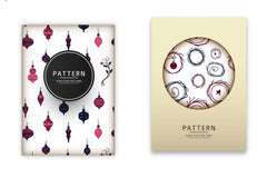 Navy & Berry Xmas Pattern Clipart Bundle - CraftNest - Digital Crafting and Art