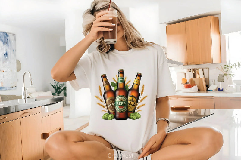 Beer Bottle Party Clipart Bundle - CraftNest - Digital Crafting and Art