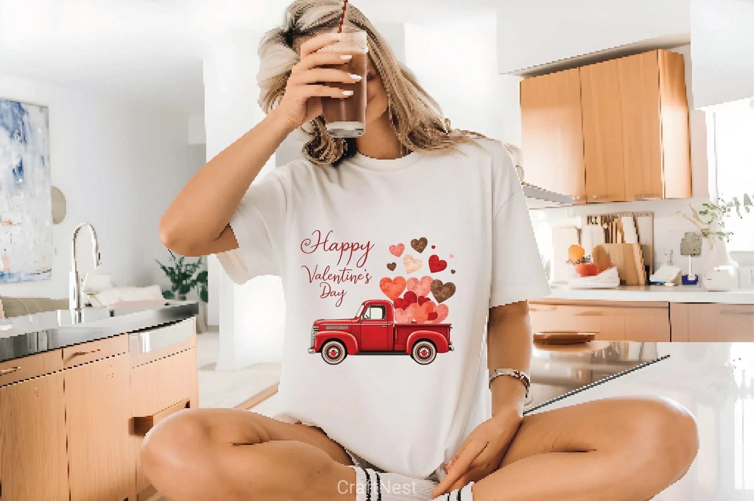 Valentine's Day Truck Hearts Clipart Bundle - CraftNest - Digital Crafting and Art