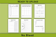 Self Care & Gratitude Planner for Women - Printable Planner - CraftNest - Digital Crafting and Art