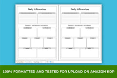 Daily Positive Affirmation Planner - CraftNest - Digital Crafting and Art