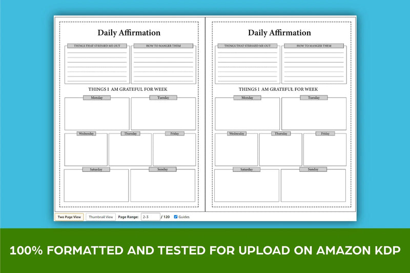 Daily Positive Affirmation Planner - CraftNest - Digital Crafting and Art