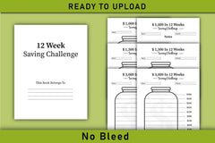 Weekly Savings Challenge Planner - Printable - CraftNest - Digital Crafting and Art