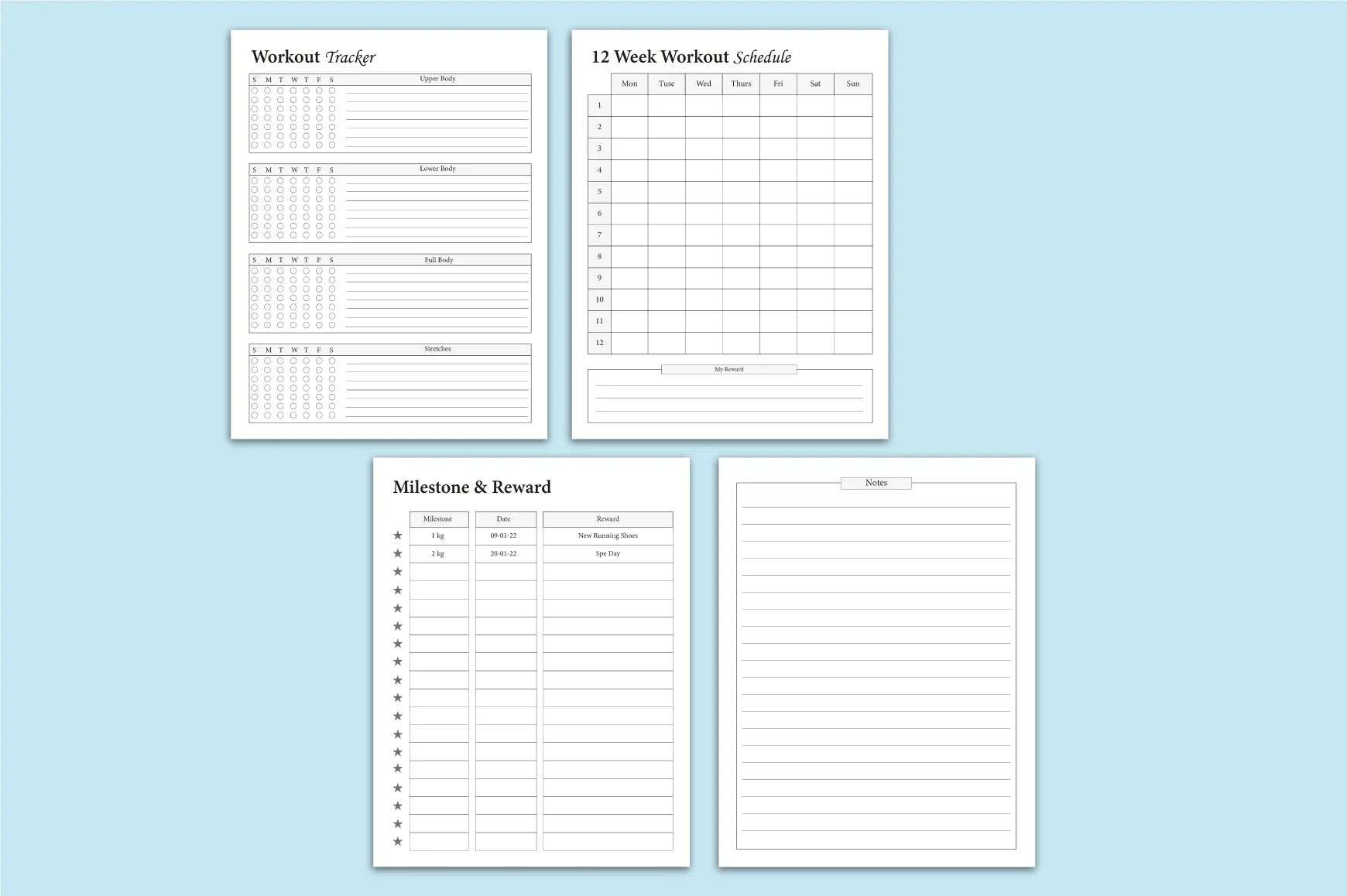 Weight Loss Planner - CraftNest - Digital Crafting and Art