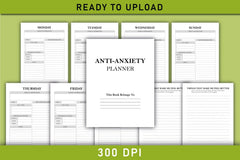 Anti Anxiety Planner - Printable Planner - CraftNest - Digital Crafting and Art