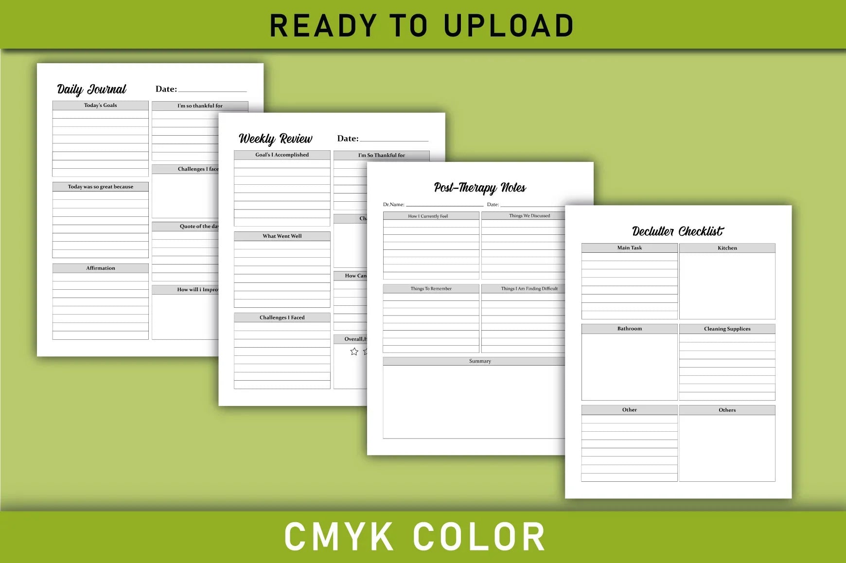 Mental Health Planner Bundle - CraftNest - Digital Crafting and Art
