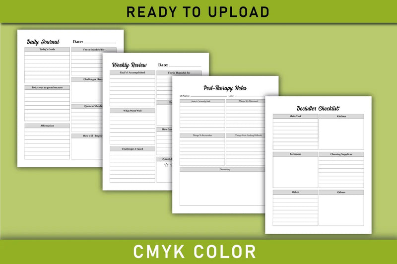 Mental Health Planner Bundle - CraftNest - Digital Crafting and Art