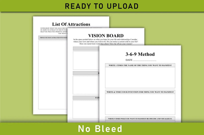 Manifestation Planner  Bundle - CraftNest - Digital Crafting and Art