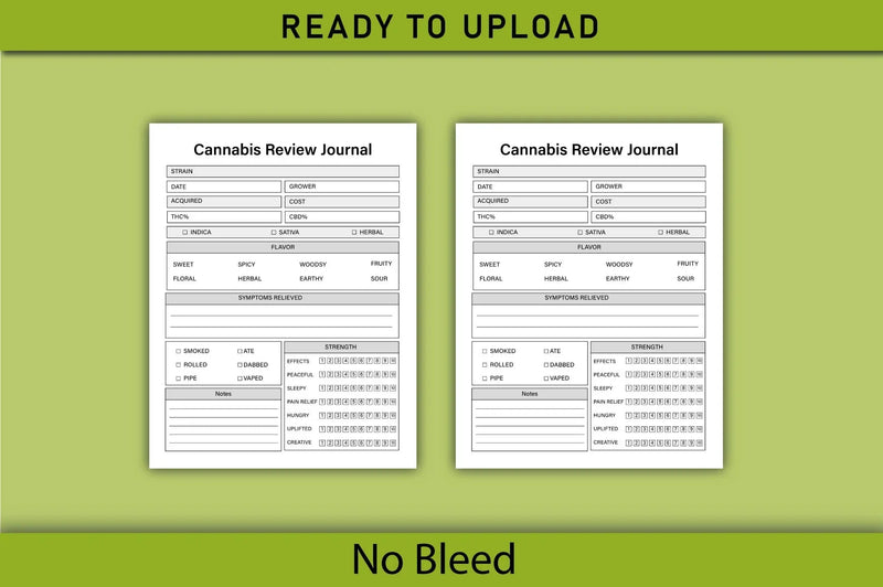 Cannabis Review Planner - CraftNest - Digital Crafting and Art