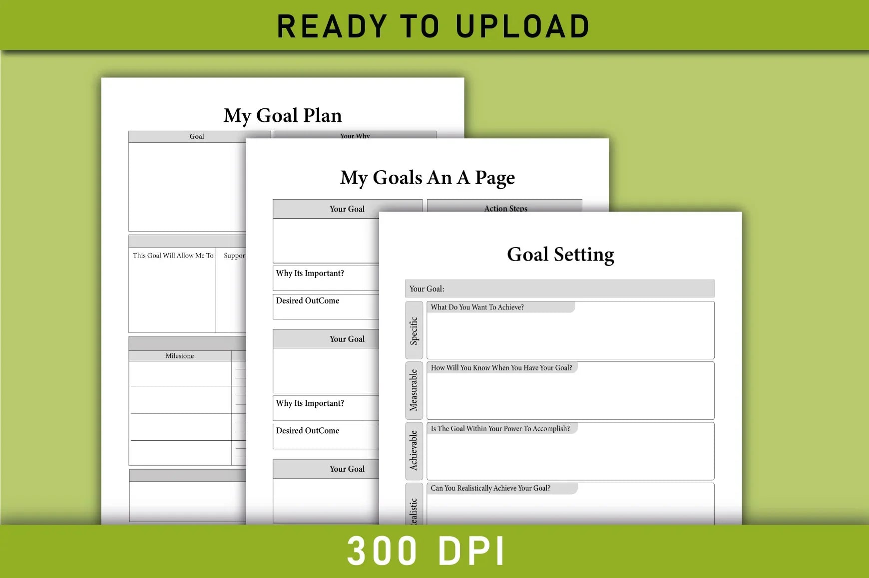 Goal Planner  Bundle - CraftNest - Digital Crafting and Art