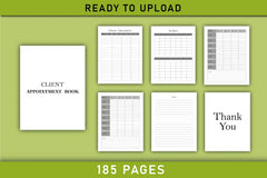 Client Appointment Book Planner  Bundle - CraftNest - Digital Crafting and Art