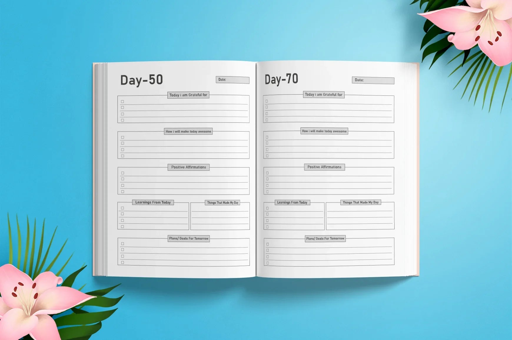 Gratitude Planner Days - Printable Planner Bundle - CraftNest - Digital Crafting and Art