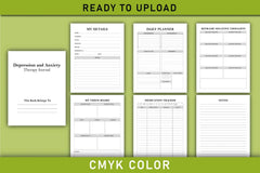 Depression and Anxiety Therapy Planner - CraftNest - Digital Crafting and Art