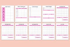 Teacher Lesson Planner Organizer - CraftNest - Digital Crafting and Art