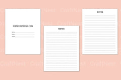 Monthly Planner Template - CraftNest - Digital Crafting and Art