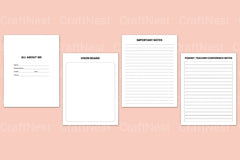 Teacher Lesson Planner Organizer - CraftNest - Digital Crafting and Art