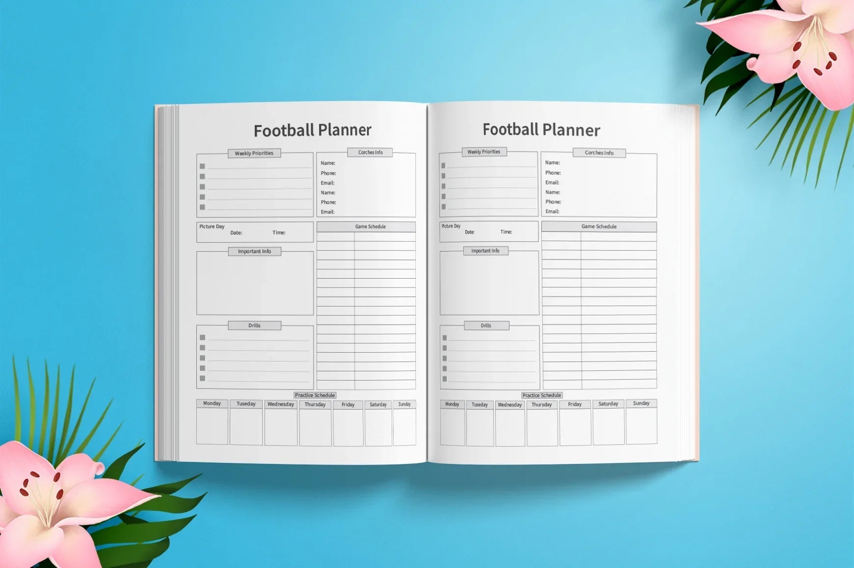 Football Planner - CraftNest - Digital Crafting and Art