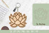 Flower Keychain Laser Cut SVG Bundle
